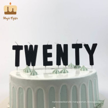 Personalized Letter and Number Birthday Cake Candles for Display